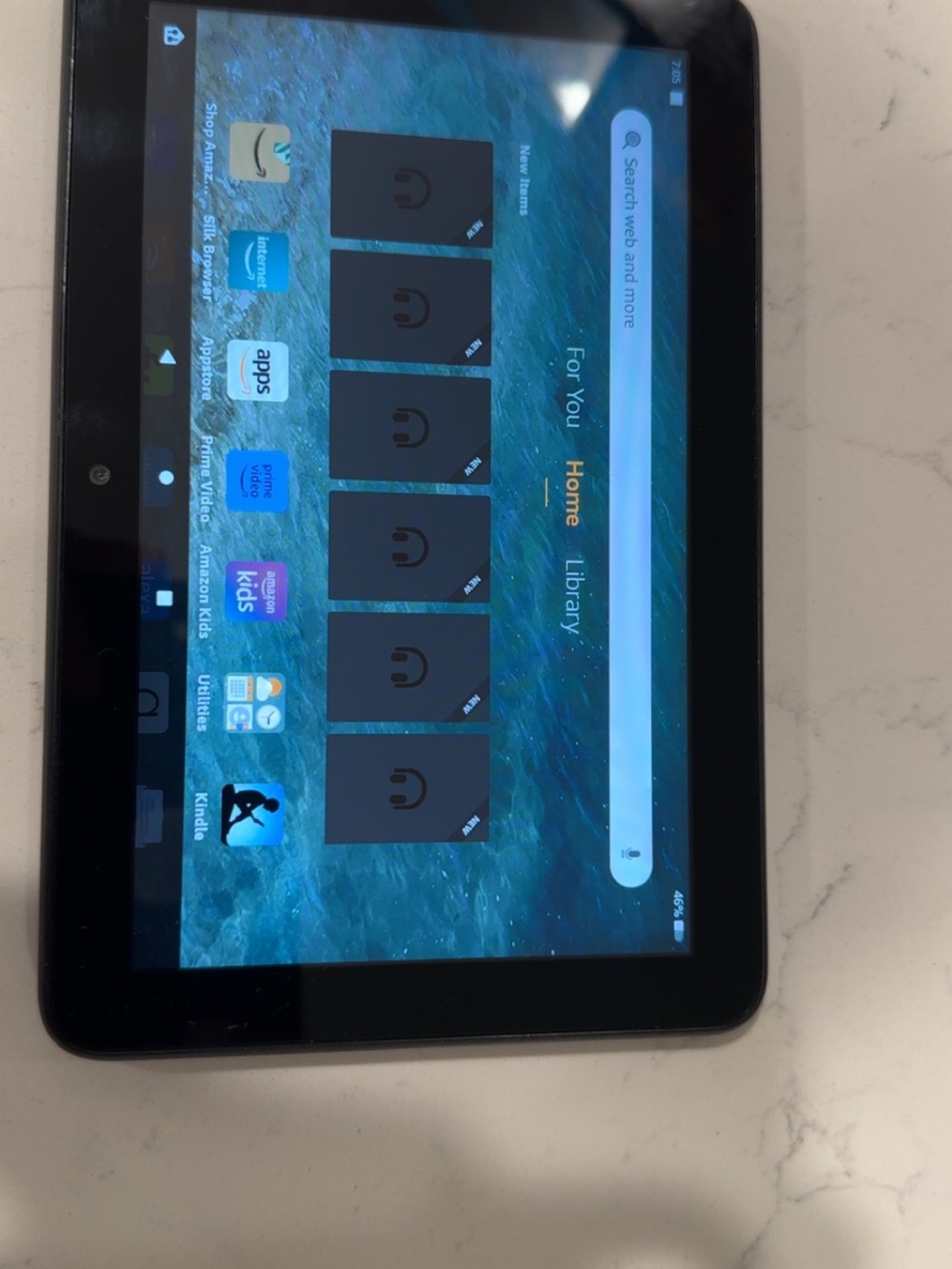Amazon Tablet in Black with Touchscreen Display